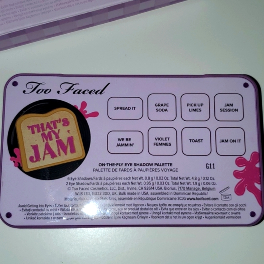 NIB Too Faced That's My Jam On-The-Fly Mini Eyeshadow Palette - Picture 7 of 10